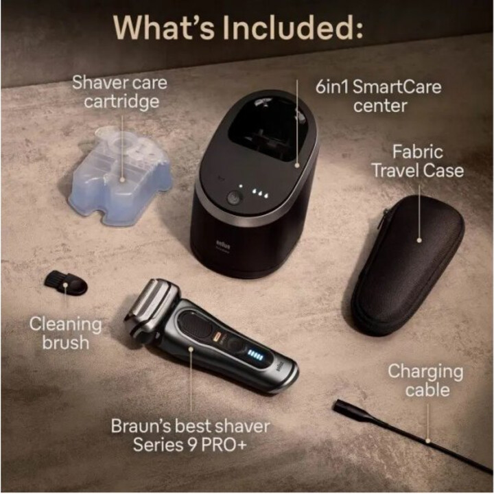 Rifinitore per rasoio a lamina Wet & Dry Braun Series 9 Pro+ 9565cc metallizzato