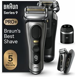 Braun Series 9 Pro+ 9575cc Wet & Dry Máquina de afeitar de láminas Recortadora Metálico