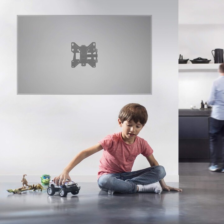 One For All Smart Line WM2251 Giratorio e Inclinable 43 VESA 200x200 mm Negro - Soporte para TV