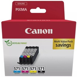 Original Canon CLI-571 Multipack Ink Cartridge/ Cyan/ Magenta/ Yellow/ Black