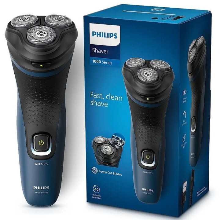 Barbeador úmido e seco Philips S1151/ com bateria
