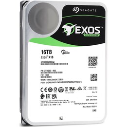 Seagate Exos X18 3.5 16000GB SAS 16TB 7.2KRPM, SAS3 12Gb/s, Cache 256MB, 512e/4Kn