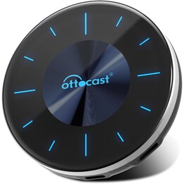 Ottocast OttoAiBox P3 SIM 4G LTE Schwarz - Kabelloser Adapter für Apple Carplay und Android Auto