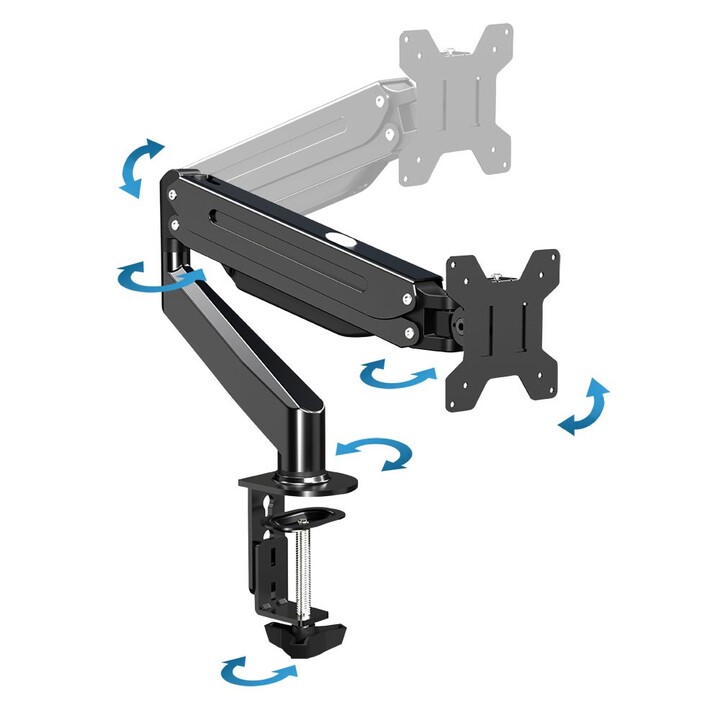 Esperanza ERW019 Support de bureau à gaz pour moniteur 17-27'' jusqu'à 6kg