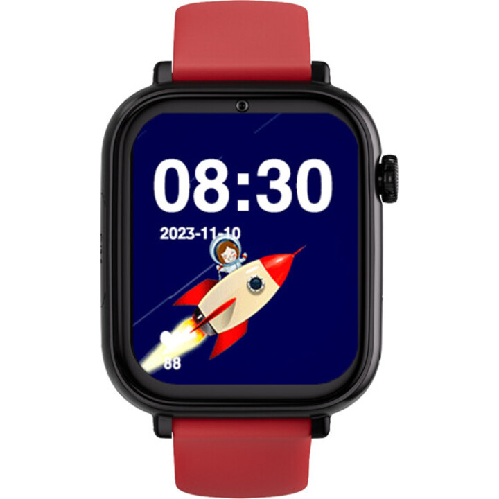SaveFamily SaveWatch Plus 4G GPS Noir avec Bracelet Sport Rouge