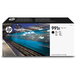 Cartouche haute capacité HP PageWide 991X d’origine, noir