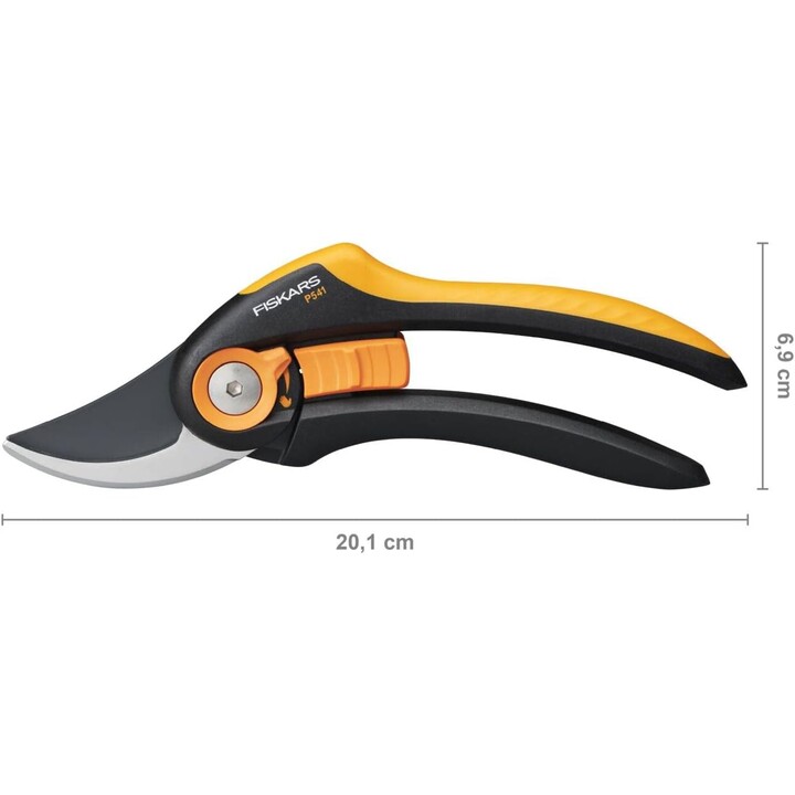 FISKARS Plus P541, Bypass Pruning Shears, Black