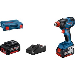 Bosch GDX 18V-200 Chiavi di impatto a cordone in L-Case (batteria 2x 4.0Ah + caricabatterie)