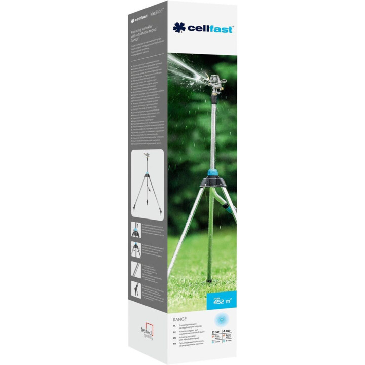 Cellfast RANGE TT CELLPRO™ aspersor pulsante con trípode regulable