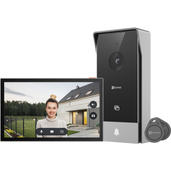 Système d&#39;interphone vidéo Ezviz Hp5 17,8 cm (7&quot;) noir, argent