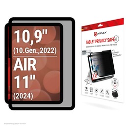 Filtro de privacidade DISPLEX TABLET PRIVACY SAFE para iPad 10.9 (10ª geração)/Air 11 (2024)