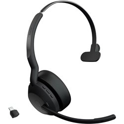 Jabra Evolve2 55 Casque mono sans fil Technologie de confort aérien, Micros antibruit et ANC