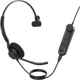 Jabra Engage 50 II Wired Mono Headset with Link Call Control, Noise-Cancelling 3-Mic Technology and USB-A Cable