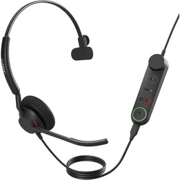Jabra Engage 50 II Auriculares mono con cable con Link Call Control, Tecnología de 3 micrófonos con cancelación de ruido y USB-C