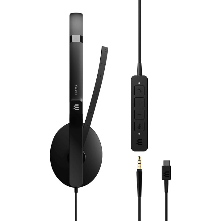 EPOS I SENNHEISER ADAPT 165 USB-C II fone de ouvido com fio 3.5 mm preto