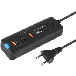 Esperanza EZC109 cargador de red 60W Negro
