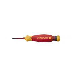 Screwdriver with bit magazine PocketMax® Electric