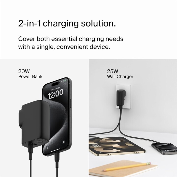 Belkin BPZ003bt1MBK-B6 Universel Noir Secteur Charge rapide Intérieure