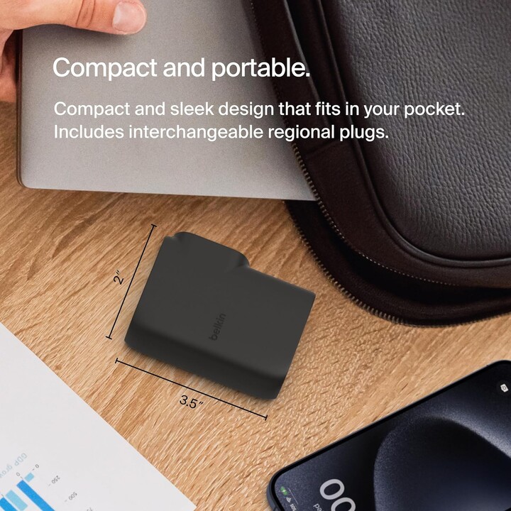 Belkin BPZ003bt1MBK-B6 Universel Noir Secteur Charge rapide Intérieure