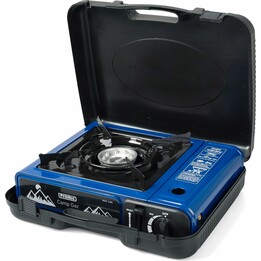 Estufa Promis KGC100 de Campamento + Estuche Azul Negro