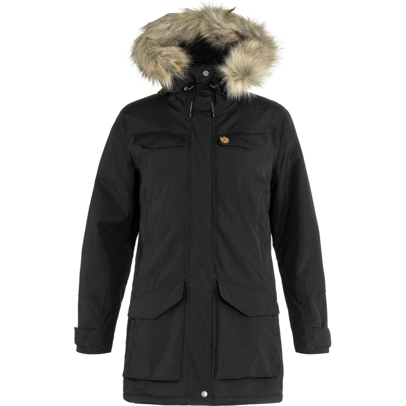 Giacca parka Nuuk donna-550-nero-l FJALLRAVEN