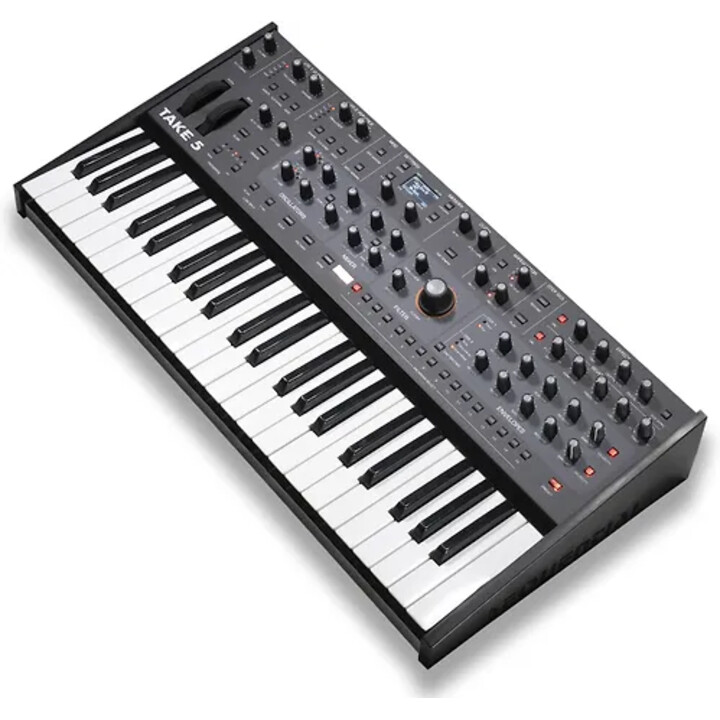 Sequential Take 5 polyphonic analogue synthesizer graphite