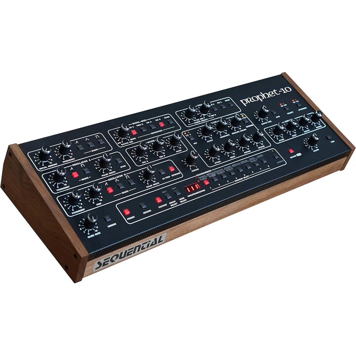 Sequential Prophet-10 Desktop sintetizador analógico polifónico preto