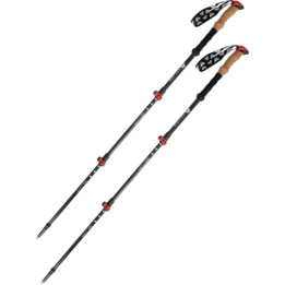Bastoncini Adventure rosso carbonio