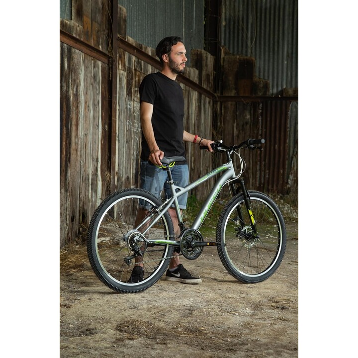 Huffy Extent, Bicicleta para crianças, 26 polegadas, Prata