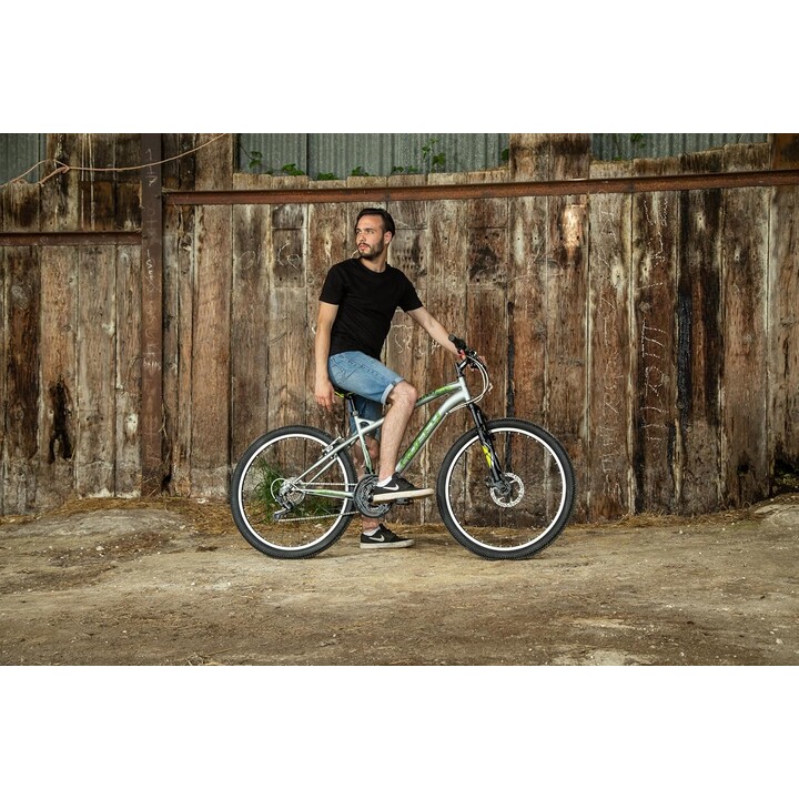 Huffy Extent, Bicicleta para crianças, 26 polegadas, Prata