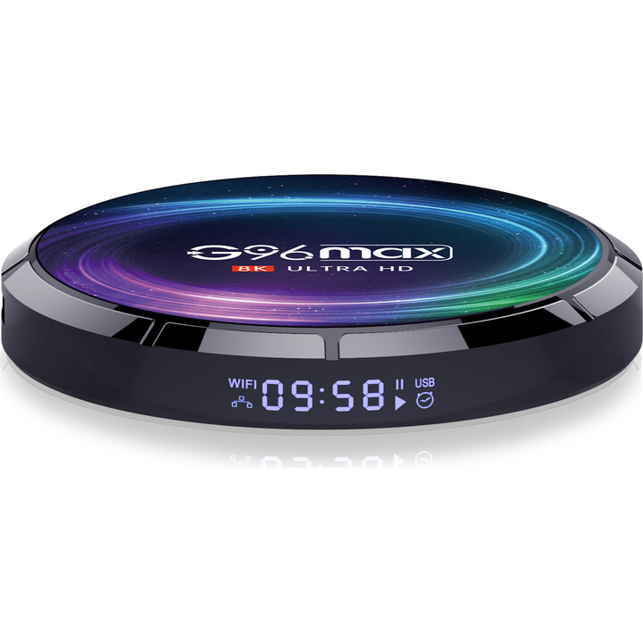 G96 Max 8K S905X4, 4GB/128GB Android 11 Android TV, recondicionado pelo fabricante