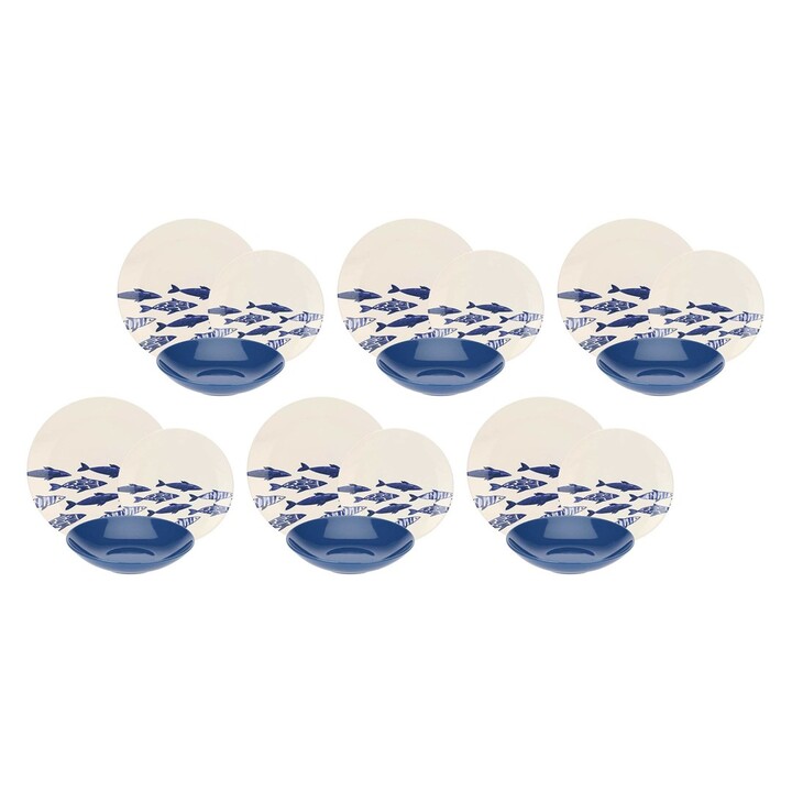 Dinner service for 6 people The Blue Ones