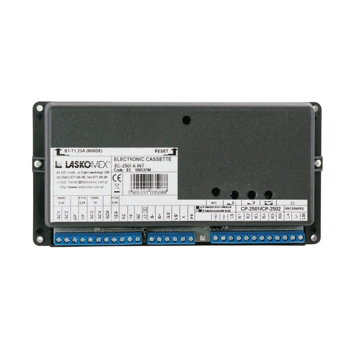 Cassetta elettronica Laskomex EC-2502AR con funzione di ricarica della batteria e supporto RFID e Dallas