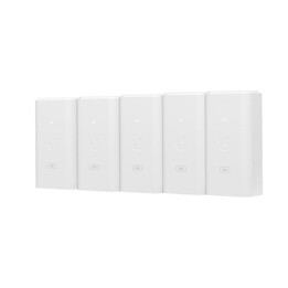 UBIQUITI :: (POE-24-24W-5P) PoE 24VDC 1A, para instalações de portadora (aterramento/proteção ESD) GigaBit 5-pack