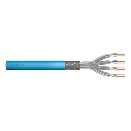 Installationskabel DIGITUS cat.6A, S/FTP, Eca, AWG23/1, LSOH, 50m, blau, foliert