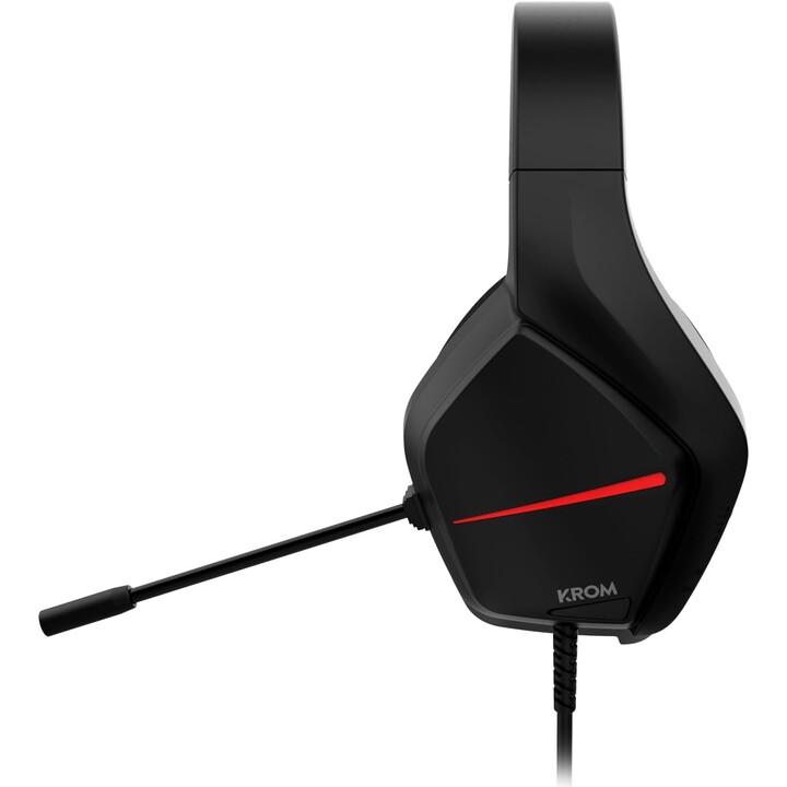 Cuffie da gioco con microfono Krom Kopa Move/ Jack 3.5/ Nero