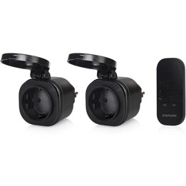 Conjunto de Mini Tomadas Exteriores Smartwares SH4-99653/ Preto
