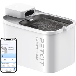 Fonte de água inteligente para animais de estimação 3L - PETKIT Eversweet MAX - Portátil com bateria - Sensor de movimento - Con