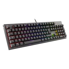 TECLADO PARA JOGOS GENESIS THOR 300 RGB FR LUZ DE FUNDO MECÂNICA INTERRUPTOR VERMELHO