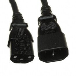 CABO DE ALIMENTAÇÃO JUMPER DE GABINETE 250/VAC 16A CONECTORES C14-C13