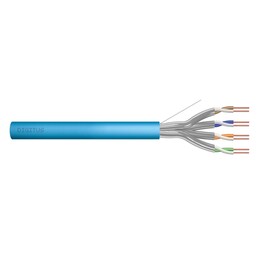 DIGITUS Cat6A INSTALLATIONSKABEL, U/FTP, Dca, AWG 23/1, LSOH, 500m, blau, Trommel