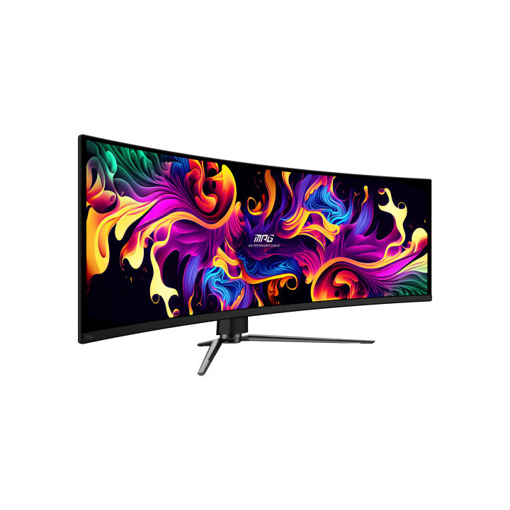 Tela Msi Mpg 491cqp Qd-oled para pc 124,5 cm (49") 5120 x 1440 pixels Dqhd Qdoled preto