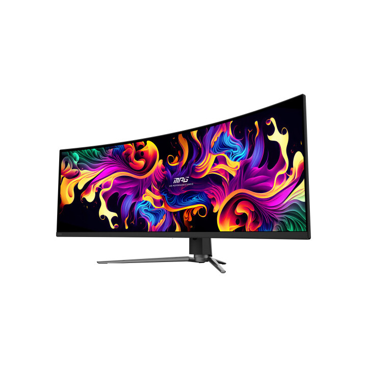 Tela Msi Mpg 491cqp Qd-oled para pc 124,5 cm (49") 5120 x 1440 pixels Dqhd Qdoled preto