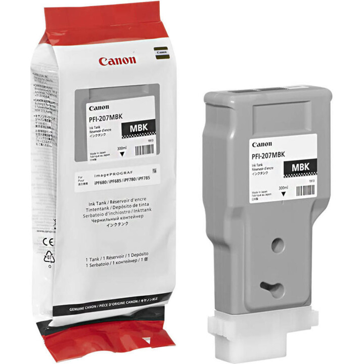 Canon PFI-207MBK Cartucho de Tinta Original Preto Fosco