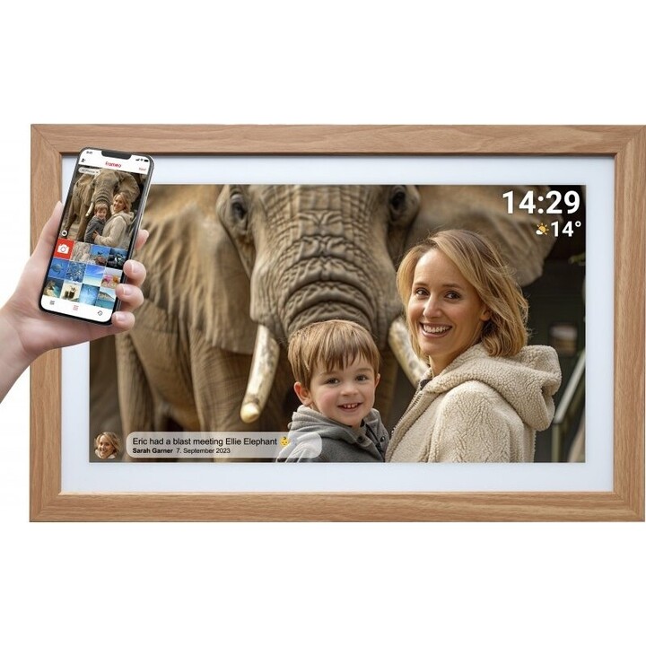 Cornice per foto Denver con FRAMEO FHD 21,5" 32GB Nera