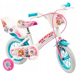 Kinderfahrrad 12" PAW Patrol Weiß 1281 Mädchen TOIMSA