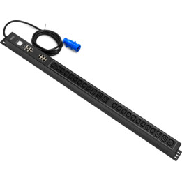SMART PDU 0U Steckdosenleiste, IEC 60309 16A/250V Stecker, 18xC13 10A/250V, 6xC19 16A/250V, 16A Steckdosen