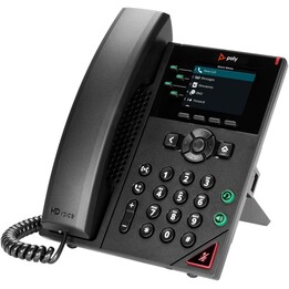 POLYCOM VVX 250 Telefone IP comercial de mesa de 4 linhas com duas portas Ethernet 10/100/1000