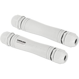 Conector RJ45 PoE+ externo IP67 até 1000m, conjunto de 2