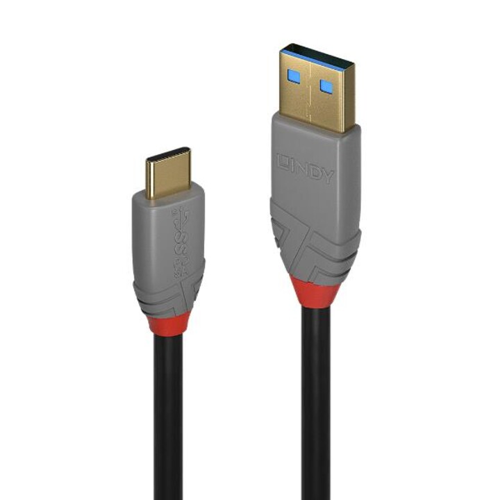 Câble USB 3.2 type A vers C, 5A, PD, Anthra Line, 3m
